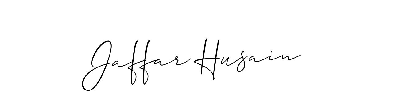 Use a signature maker to create a handwritten signature online. With this signature software, you can design (Allison_Script) your own signature for name Jaffar Husain. Jaffar Husain signature style 2 images and pictures png