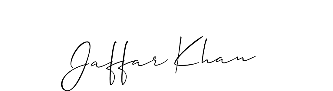 How to make Jaffar Khan signature? Allison_Script is a professional autograph style. Create handwritten signature for Jaffar Khan name. Jaffar Khan signature style 2 images and pictures png