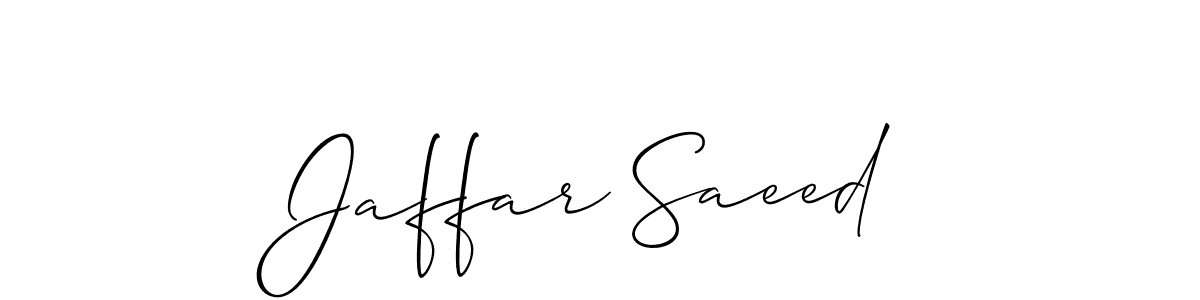 Best and Professional Signature Style for Jaffar Saeed. Allison_Script Best Signature Style Collection. Jaffar Saeed signature style 2 images and pictures png