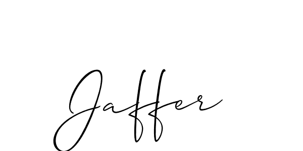 Also we have Jaffer name is the best signature style. Create professional handwritten signature collection using Allison_Script autograph style. Jaffer signature style 2 images and pictures png