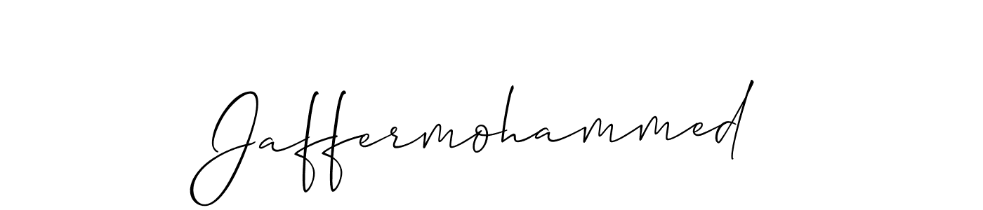 Make a beautiful signature design for name Jaffermohammed. With this signature (Allison_Script) style, you can create a handwritten signature for free. Jaffermohammed signature style 2 images and pictures png