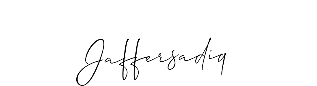Similarly Allison_Script is the best handwritten signature design. Signature creator online .You can use it as an online autograph creator for name Jaffersadiq. Jaffersadiq signature style 2 images and pictures png
