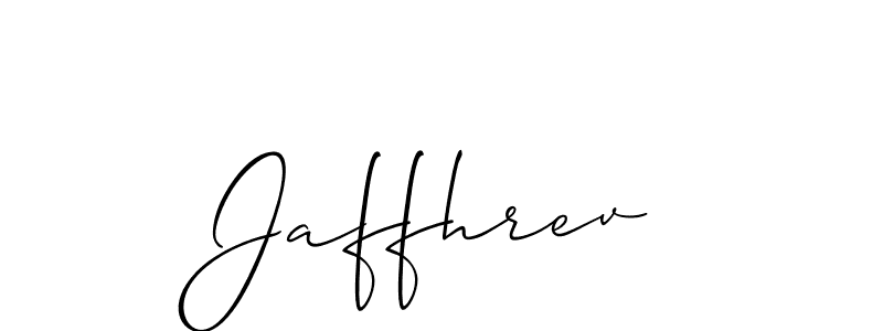 Jaffhrev stylish signature style. Best Handwritten Sign (Allison_Script) for my name. Handwritten Signature Collection Ideas for my name Jaffhrev. Jaffhrev signature style 2 images and pictures png