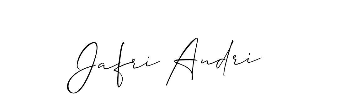 Jafri Andri stylish signature style. Best Handwritten Sign (Allison_Script) for my name. Handwritten Signature Collection Ideas for my name Jafri Andri. Jafri Andri signature style 2 images and pictures png