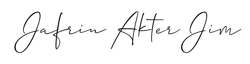 You should practise on your own different ways (Allison_Script) to write your name (Jafrin Akter Jim) in signature. Don't let someone else do it for you. Jafrin Akter Jim signature style 2 images and pictures png