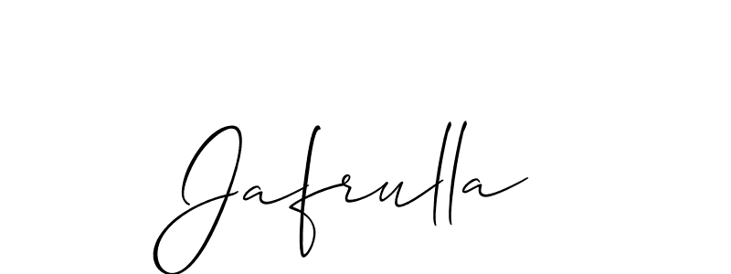 Create a beautiful signature design for name Jafrulla. With this signature (Allison_Script) fonts, you can make a handwritten signature for free. Jafrulla signature style 2 images and pictures png