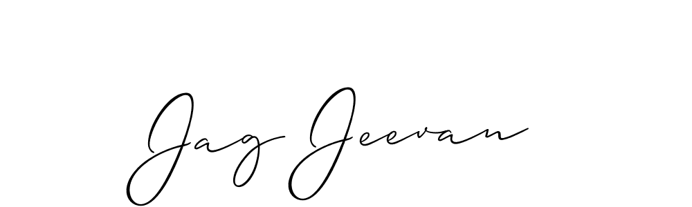 Allison_Script is a professional signature style that is perfect for those who want to add a touch of class to their signature. It is also a great choice for those who want to make their signature more unique. Get Jag Jeevan name to fancy signature for free. Jag Jeevan signature style 2 images and pictures png