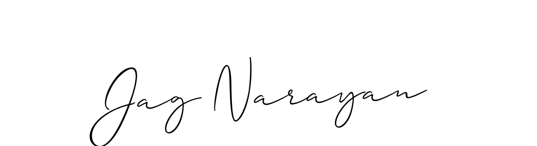 Design your own signature with our free online signature maker. With this signature software, you can create a handwritten (Allison_Script) signature for name Jag Narayan. Jag Narayan signature style 2 images and pictures png