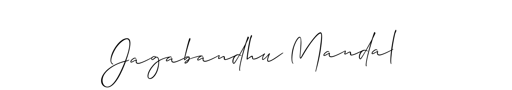 Also You can easily find your signature by using the search form. We will create Jagabandhu Mandal name handwritten signature images for you free of cost using Allison_Script sign style. Jagabandhu Mandal signature style 2 images and pictures png