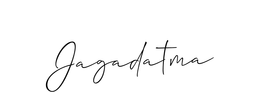 How to make Jagadatma name signature. Use Allison_Script style for creating short signs online. This is the latest handwritten sign. Jagadatma signature style 2 images and pictures png