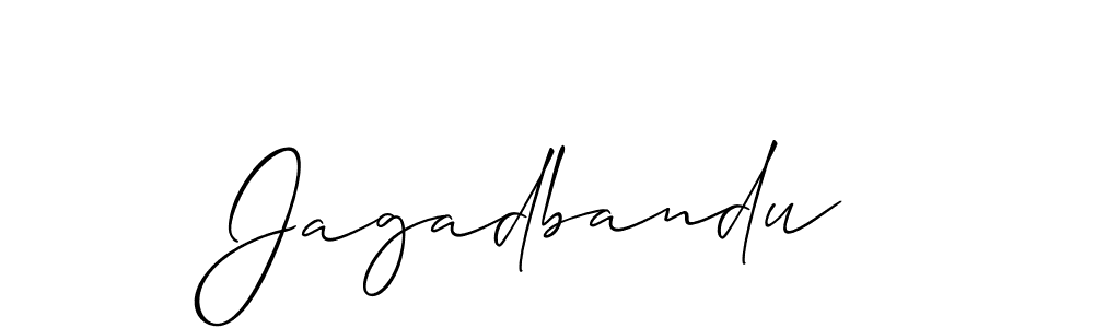 Also You can easily find your signature by using the search form. We will create Jagadbandu name handwritten signature images for you free of cost using Allison_Script sign style. Jagadbandu signature style 2 images and pictures png