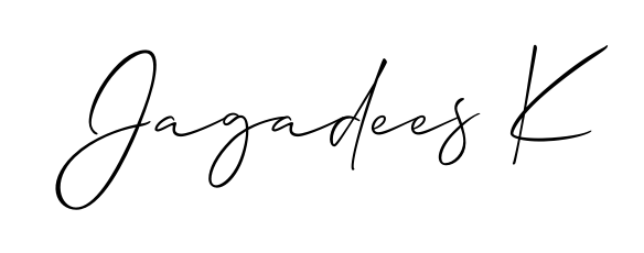 A timeless handwritten aesthetic for Jagadees K. The Allison_Script font gives your signature a handcrafted feel with natural curves. Jagadees K signature style 2 images and pictures png