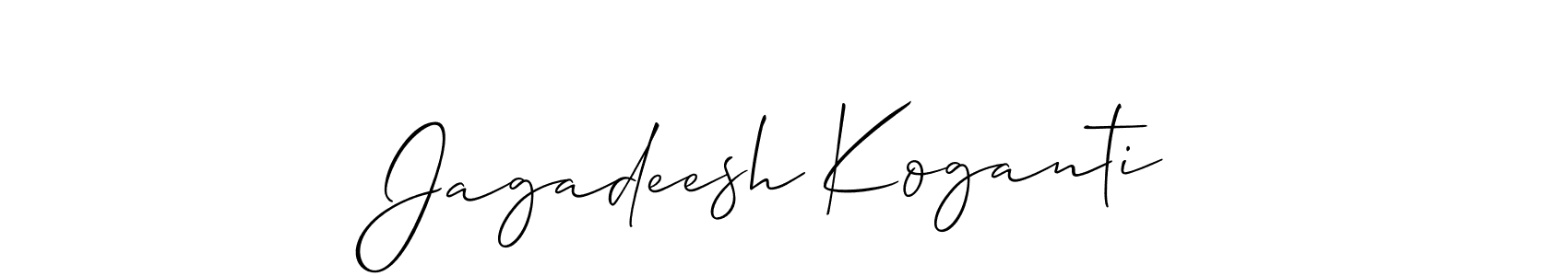 Best and Professional Signature Style for Jagadeesh Koganti. Allison_Script Best Signature Style Collection. Jagadeesh Koganti signature style 2 images and pictures png