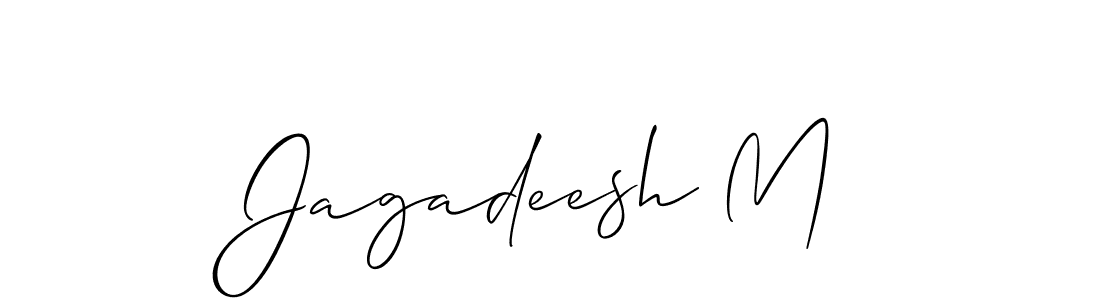 Make a beautiful signature design for name Jagadeesh M. Use this online signature maker to create a handwritten signature for free. Jagadeesh M signature style 2 images and pictures png