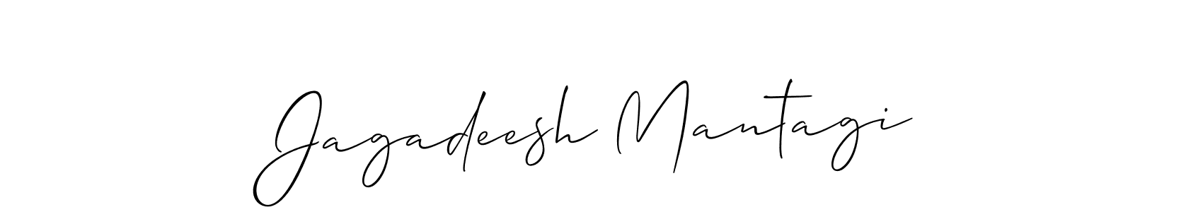 Use a signature maker to create a handwritten signature online. With this signature software, you can design (Allison_Script) your own signature for name Jagadeesh Mantagi. Jagadeesh Mantagi signature style 2 images and pictures png