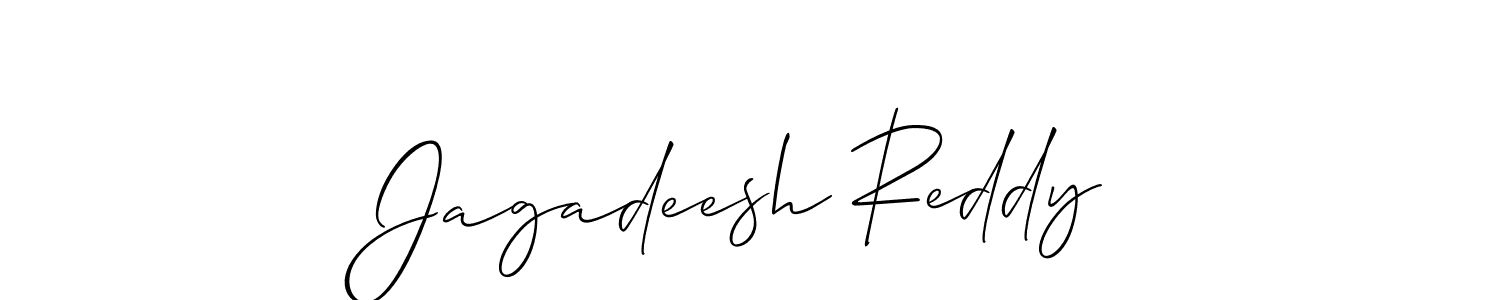Also we have Jagadeesh Reddy name is the best signature style. Create professional handwritten signature collection using Allison_Script autograph style. Jagadeesh Reddy signature style 2 images and pictures png