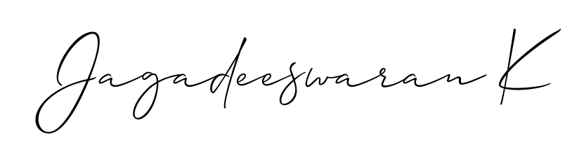 Get inspired by this graceful Allison_Script signature style for name Jagadeeswaran K. Smooth loops and balanced proportions for everyday use. Jagadeeswaran K signature style 2 images and pictures png