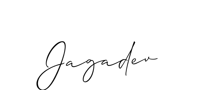 How to make Jagadev name signature. Use Allison_Script style for creating short signs online. This is the latest handwritten sign. Jagadev signature style 2 images and pictures png