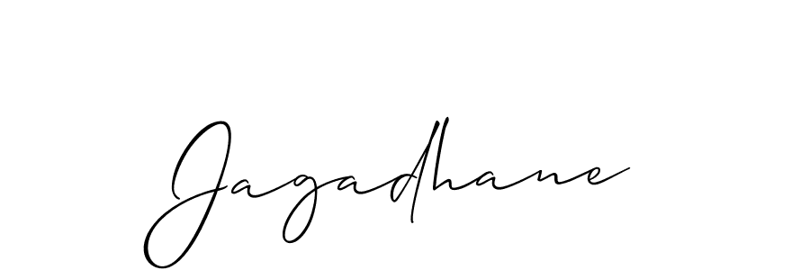 How to make Jagadhane signature? Allison_Script is a professional autograph style. Create handwritten signature for Jagadhane name. Jagadhane signature style 2 images and pictures png