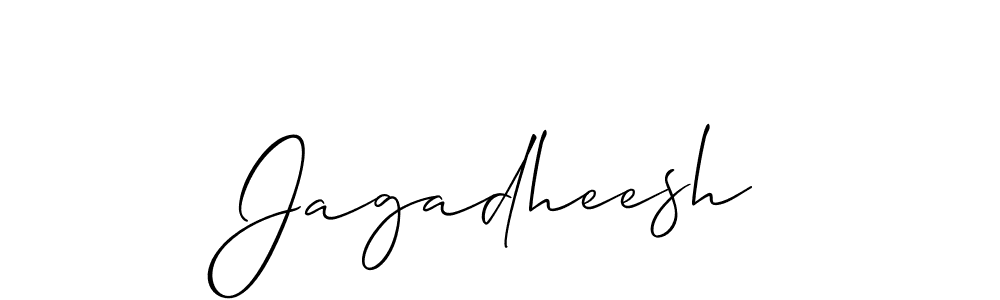 The best way (Allison_Script) to make a short signature is to pick only two or three words in your name. The name Jagadheesh include a total of six letters. For converting this name. Jagadheesh signature style 2 images and pictures png
