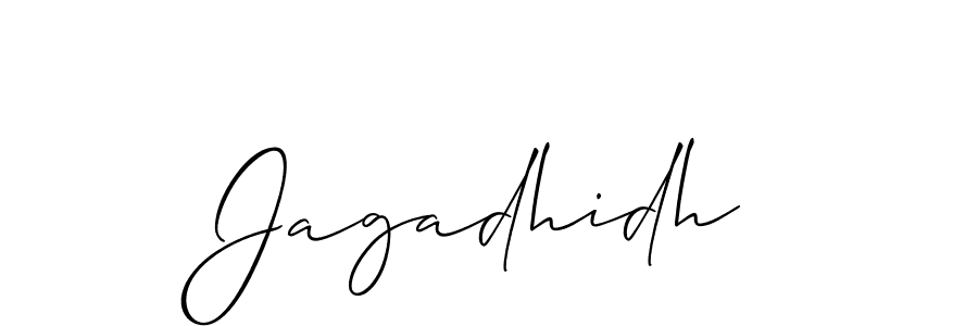 Similarly Allison_Script is the best handwritten signature design. Signature creator online .You can use it as an online autograph creator for name Jagadhidh. Jagadhidh signature style 2 images and pictures png