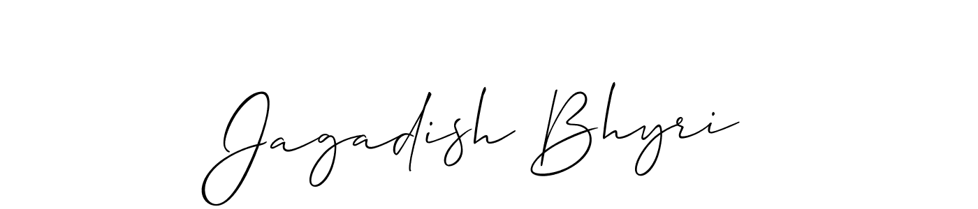 It looks lik you need a new signature style for name Jagadish Bhyri. Design unique handwritten (Allison_Script) signature with our free signature maker in just a few clicks. Jagadish Bhyri signature style 2 images and pictures png