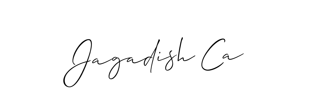 Similarly Allison_Script is the best handwritten signature design. Signature creator online .You can use it as an online autograph creator for name Jagadish Ca. Jagadish Ca signature style 2 images and pictures png