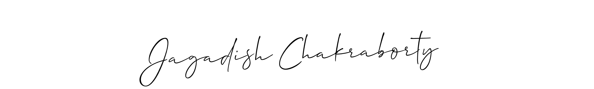 How to make Jagadish Chakraborty signature? Allison_Script is a professional autograph style. Create handwritten signature for Jagadish Chakraborty name. Jagadish Chakraborty signature style 2 images and pictures png