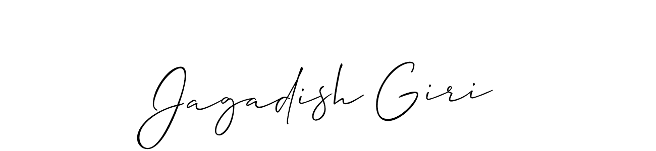 Also You can easily find your signature by using the search form. We will create Jagadish Giri name handwritten signature images for you free of cost using Allison_Script sign style. Jagadish Giri signature style 2 images and pictures png