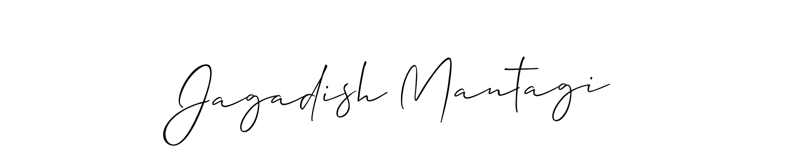 Use a signature maker to create a handwritten signature online. With this signature software, you can design (Allison_Script) your own signature for name Jagadish Mantagi. Jagadish Mantagi signature style 2 images and pictures png