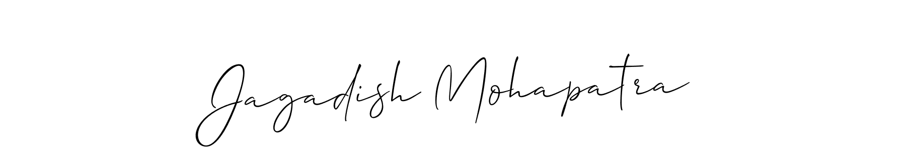 You should practise on your own different ways (Allison_Script) to write your name (Jagadish Mohapatra) in signature. don't let someone else do it for you. Jagadish Mohapatra signature style 2 images and pictures png