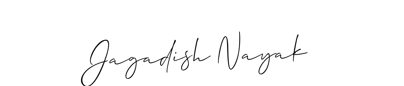 Design your own signature with our free online signature maker. With this signature software, you can create a handwritten (Allison_Script) signature for name Jagadish Nayak. Jagadish Nayak signature style 2 images and pictures png