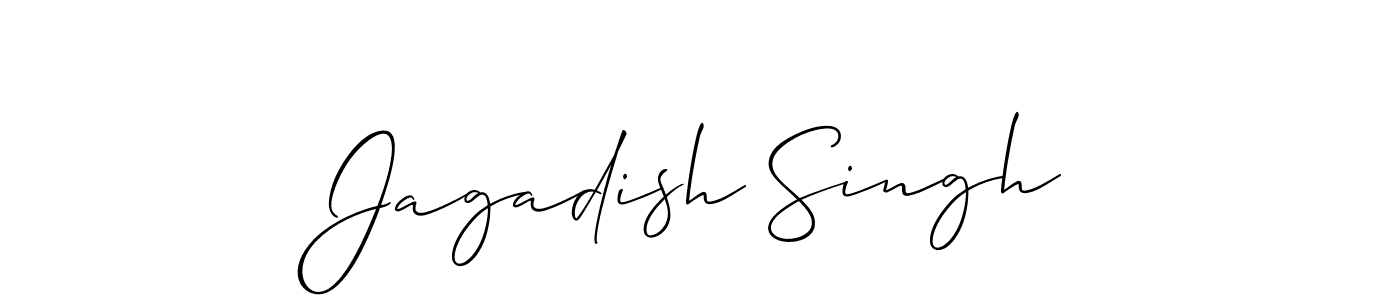 Make a beautiful signature design for name Jagadish Singh. With this signature (Allison_Script) style, you can create a handwritten signature for free. Jagadish Singh signature style 2 images and pictures png