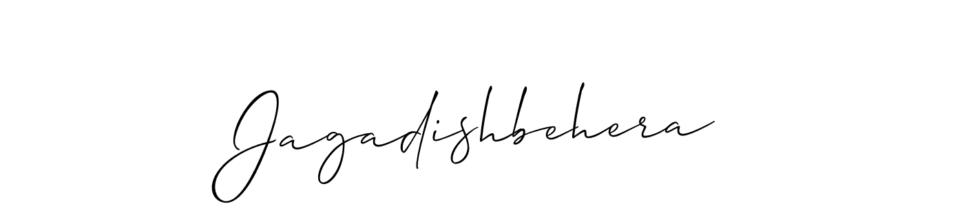 Also we have Jagadishbehera name is the best signature style. Create professional handwritten signature collection using Allison_Script autograph style. Jagadishbehera signature style 2 images and pictures png