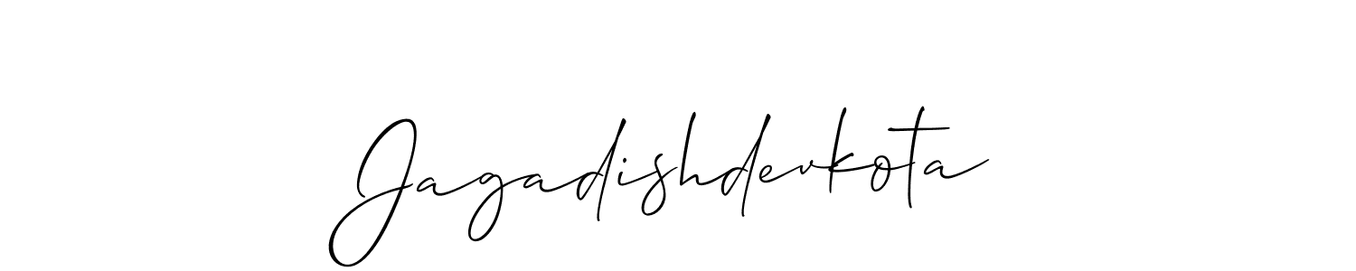 Make a beautiful signature design for name Jagadishdevkota. With this signature (Allison_Script) style, you can create a handwritten signature for free. Jagadishdevkota signature style 2 images and pictures png