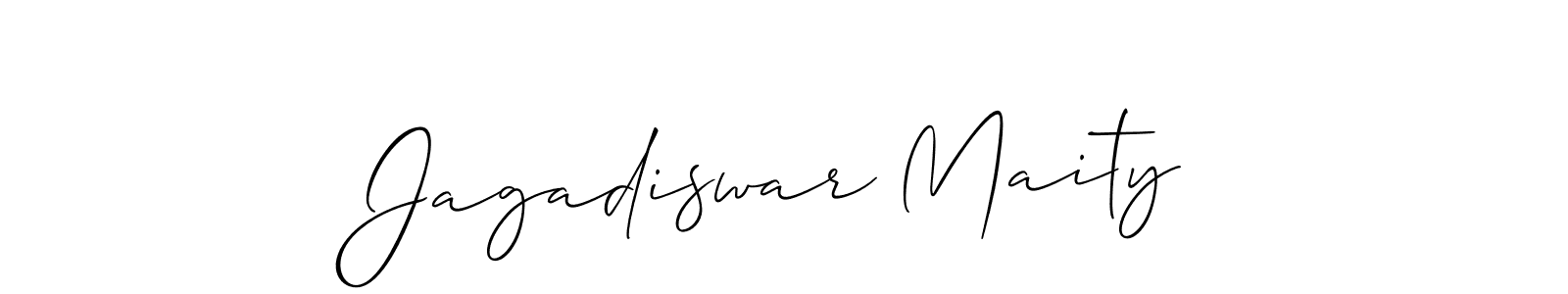 Make a beautiful signature design for name Jagadiswar Maity. With this signature (Allison_Script) style, you can create a handwritten signature for free. Jagadiswar Maity signature style 2 images and pictures png