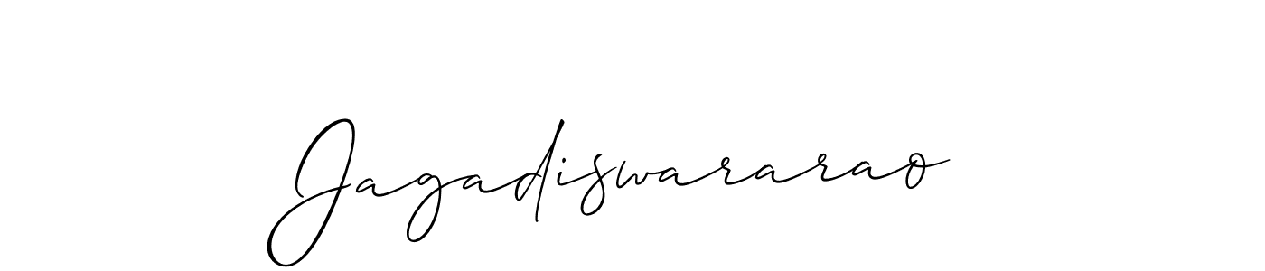 Create a beautiful signature design for name Jagadiswararao. With this signature (Allison_Script) fonts, you can make a handwritten signature for free. Jagadiswararao signature style 2 images and pictures png