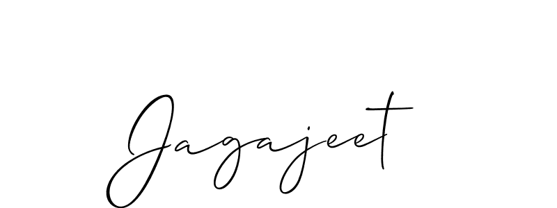 Make a beautiful signature design for name Jagajeet. With this signature (Allison_Script) style, you can create a handwritten signature for free. Jagajeet signature style 2 images and pictures png