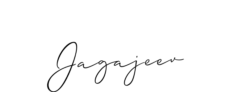 Use a signature maker to create a handwritten signature online. With this signature software, you can design (Allison_Script) your own signature for name Jagajeev. Jagajeev signature style 2 images and pictures png