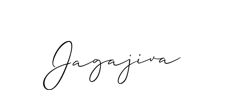 Allison_Script is a professional signature style that is perfect for those who want to add a touch of class to their signature. It is also a great choice for those who want to make their signature more unique. Get Jagajiva name to fancy signature for free. Jagajiva signature style 2 images and pictures png