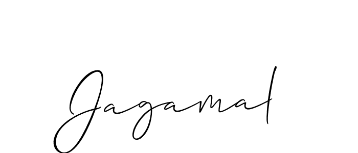 Create a beautiful signature design for name Jagamal. With this signature (Allison_Script) fonts, you can make a handwritten signature for free. Jagamal signature style 2 images and pictures png