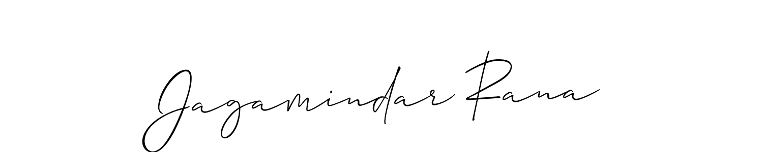 It looks lik you need a new signature style for name Jagamindar Rana. Design unique handwritten (Allison_Script) signature with our free signature maker in just a few clicks. Jagamindar Rana signature style 2 images and pictures png