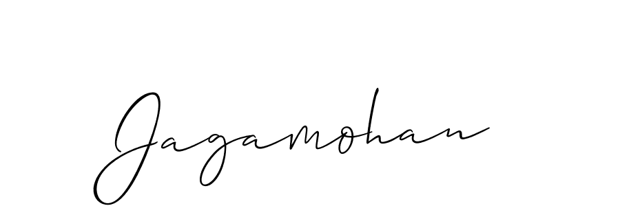 How to make Jagamohan signature? Allison_Script is a professional autograph style. Create handwritten signature for Jagamohan name. Jagamohan signature style 2 images and pictures png