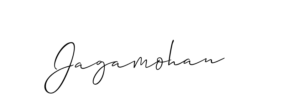 You should practise on your own different ways (Allison_Script) to write your name (Jagamohan) in signature. don't let someone else do it for you. Jagamohan signature style 2 images and pictures png