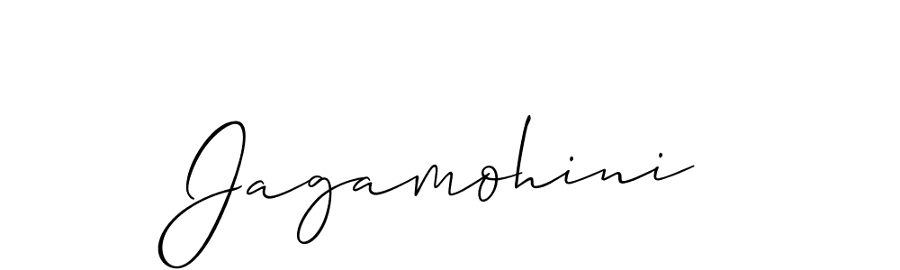 if you are searching for the best signature style for your name Jagamohini. so please give up your signature search. here we have designed multiple signature styles  using Allison_Script. Jagamohini signature style 2 images and pictures png