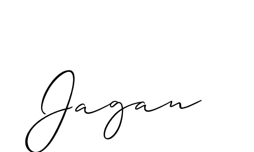 Create a beautiful signature design for name Jagan. With this signature (Allison_Script) fonts, you can make a handwritten signature for free. Jagan signature style 2 images and pictures png