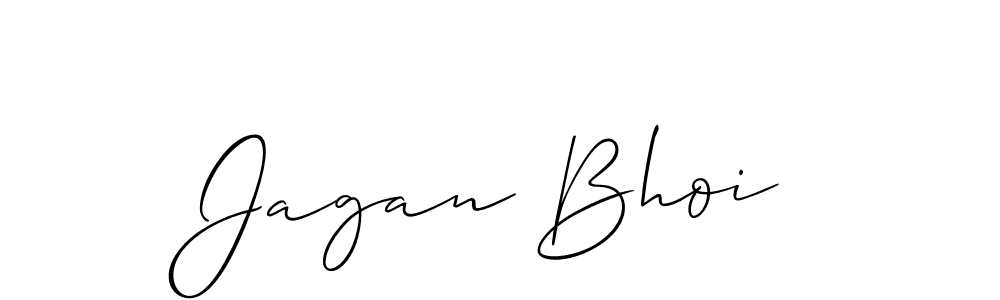 Jagan Bhoi stylish signature style. Best Handwritten Sign (Allison_Script) for my name. Handwritten Signature Collection Ideas for my name Jagan Bhoi. Jagan Bhoi signature style 2 images and pictures png