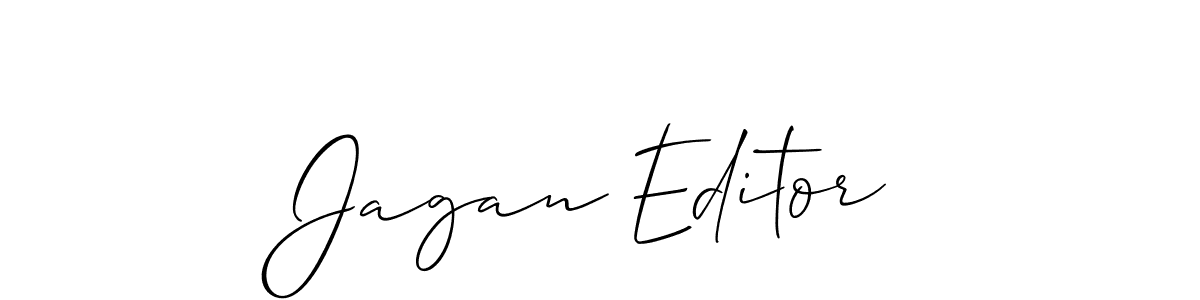 How to Draw Jagan Editor signature style? Allison_Script is a latest design signature styles for name Jagan Editor. Jagan Editor signature style 2 images and pictures png