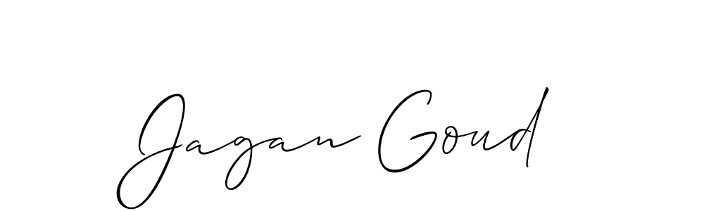 if you are searching for the best signature style for your name Jagan Goud. so please give up your signature search. here we have designed multiple signature styles  using Allison_Script. Jagan Goud signature style 2 images and pictures png