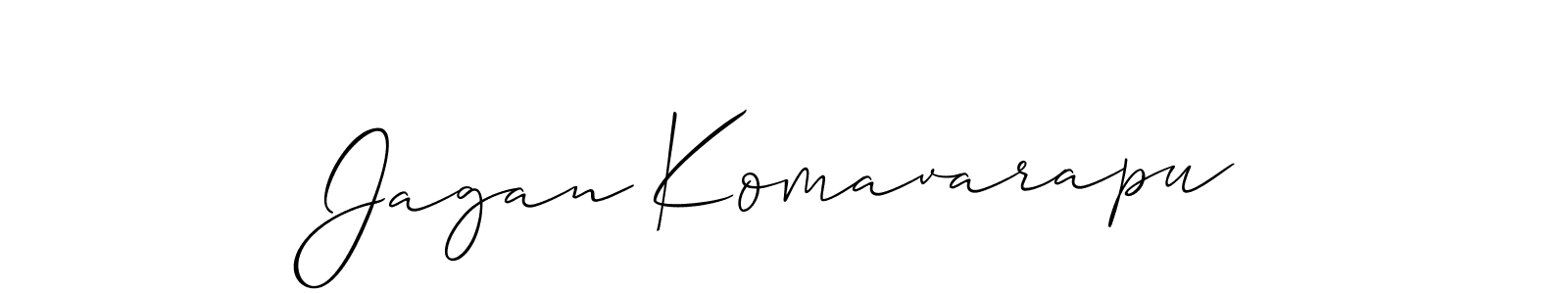 Allison_Script is a professional signature style that is perfect for those who want to add a touch of class to their signature. It is also a great choice for those who want to make their signature more unique. Get Jagan Komavarapu name to fancy signature for free. Jagan Komavarapu signature style 2 images and pictures png